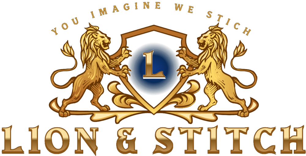 Lion & Stitch — heraldic crest